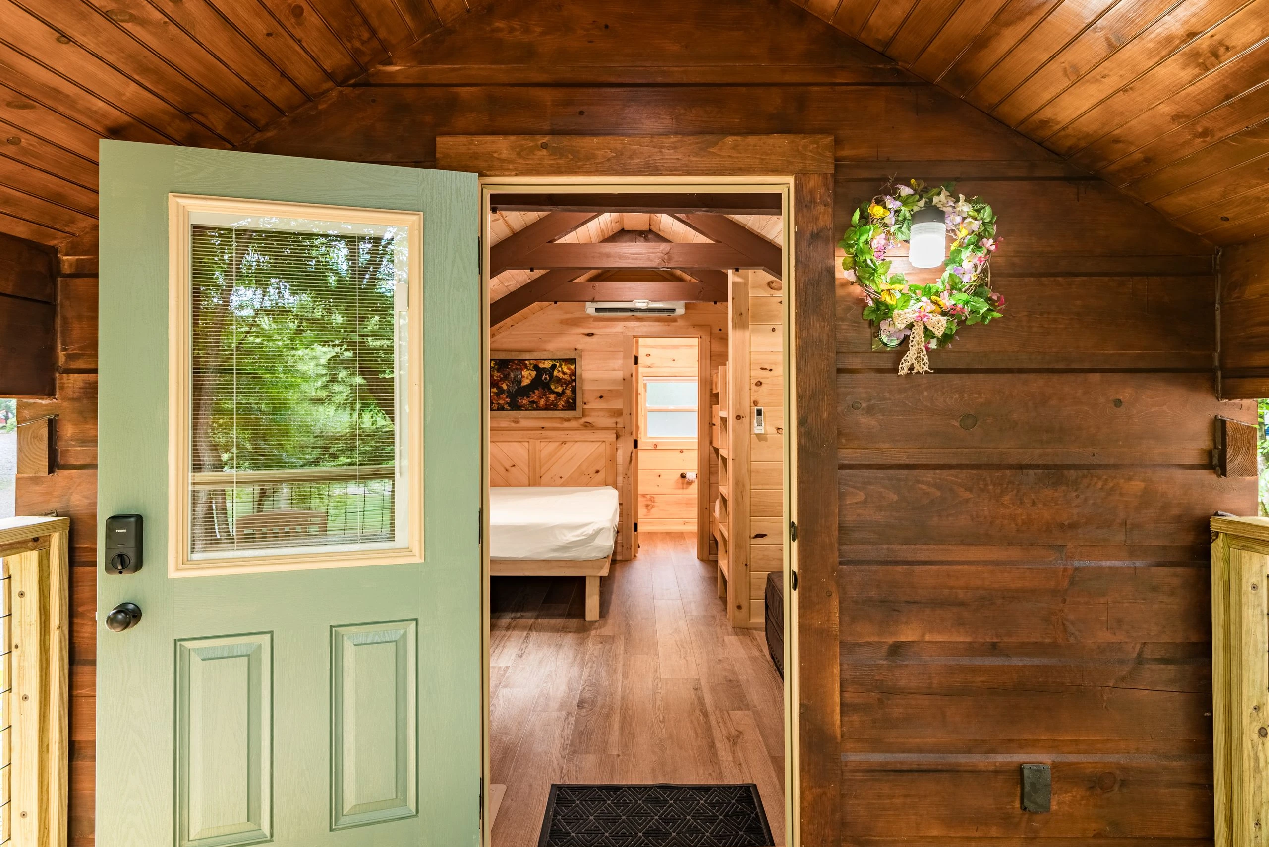 Camping cabin at Greenbrier Campground