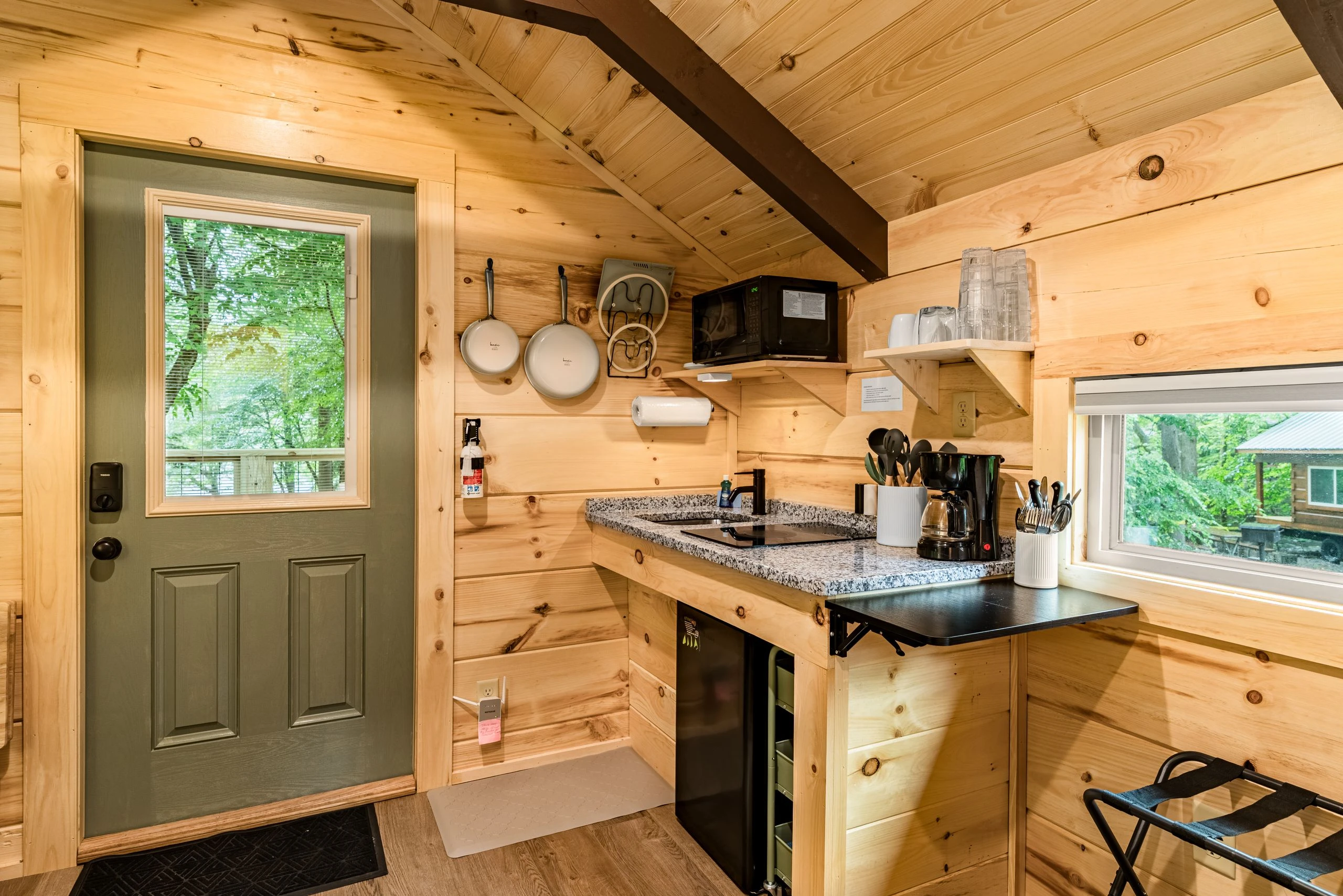 Camping cabin at Greenbrier Campground