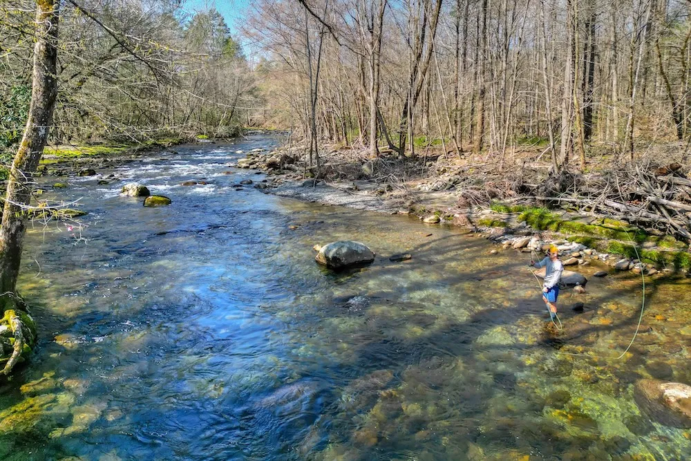 fishing at Greenbrier Campground
