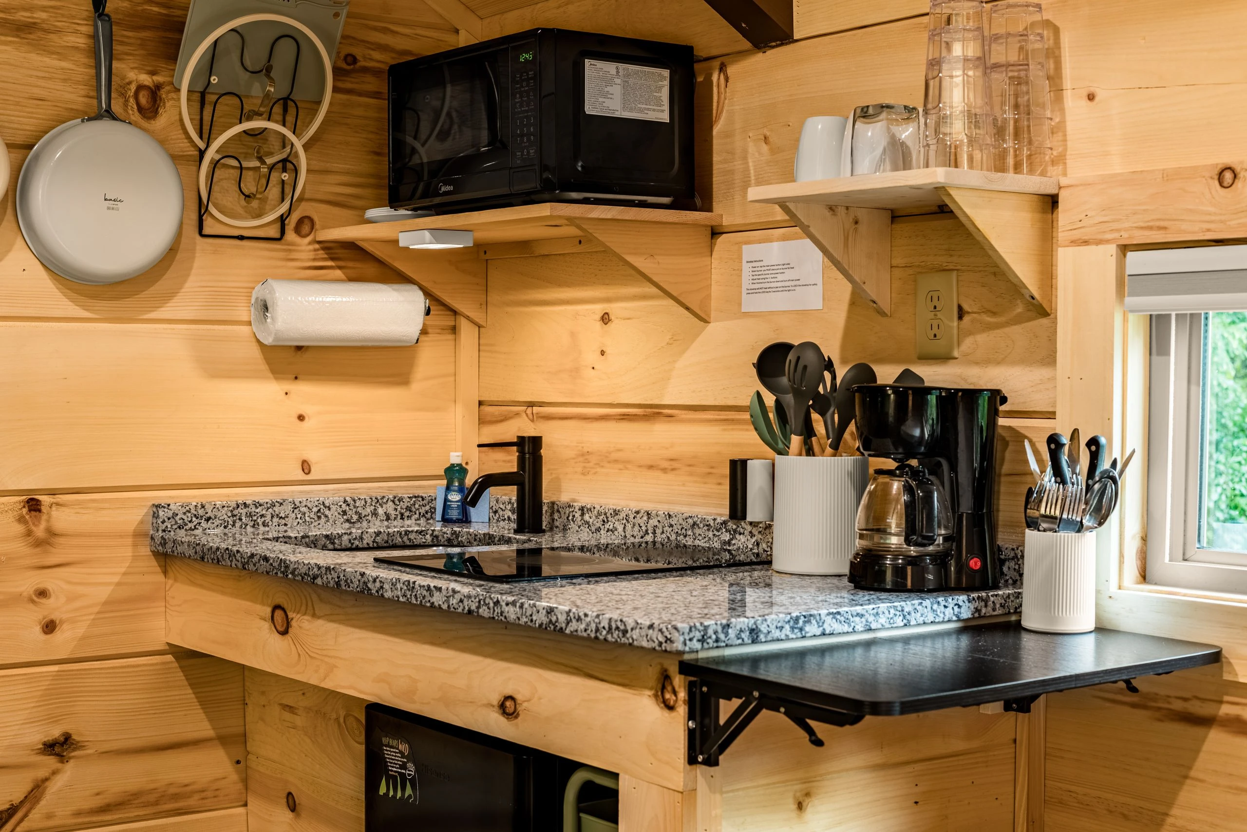Camping cabin at Greenbrier Campground