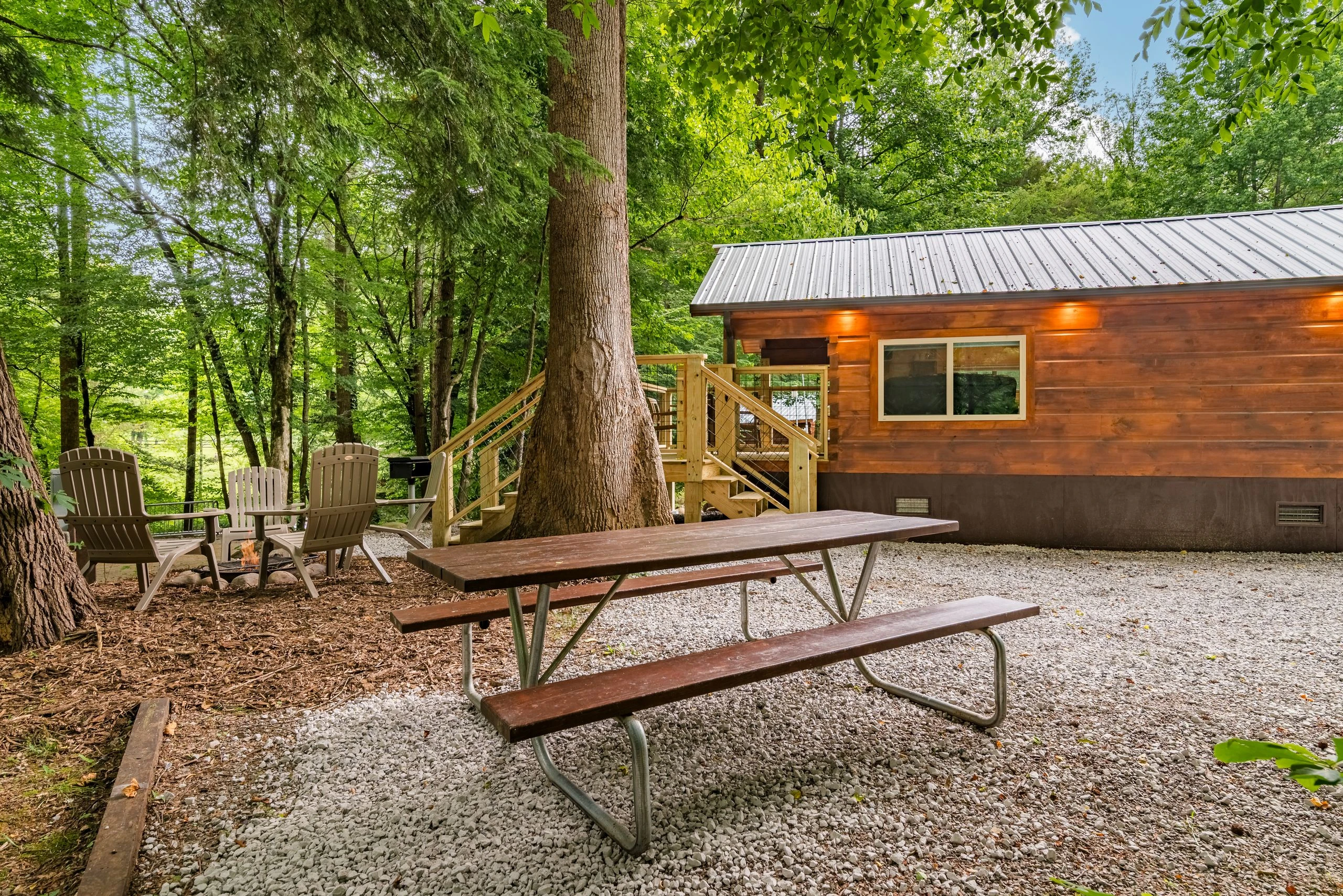Camping cabin at Greenbrier Campground