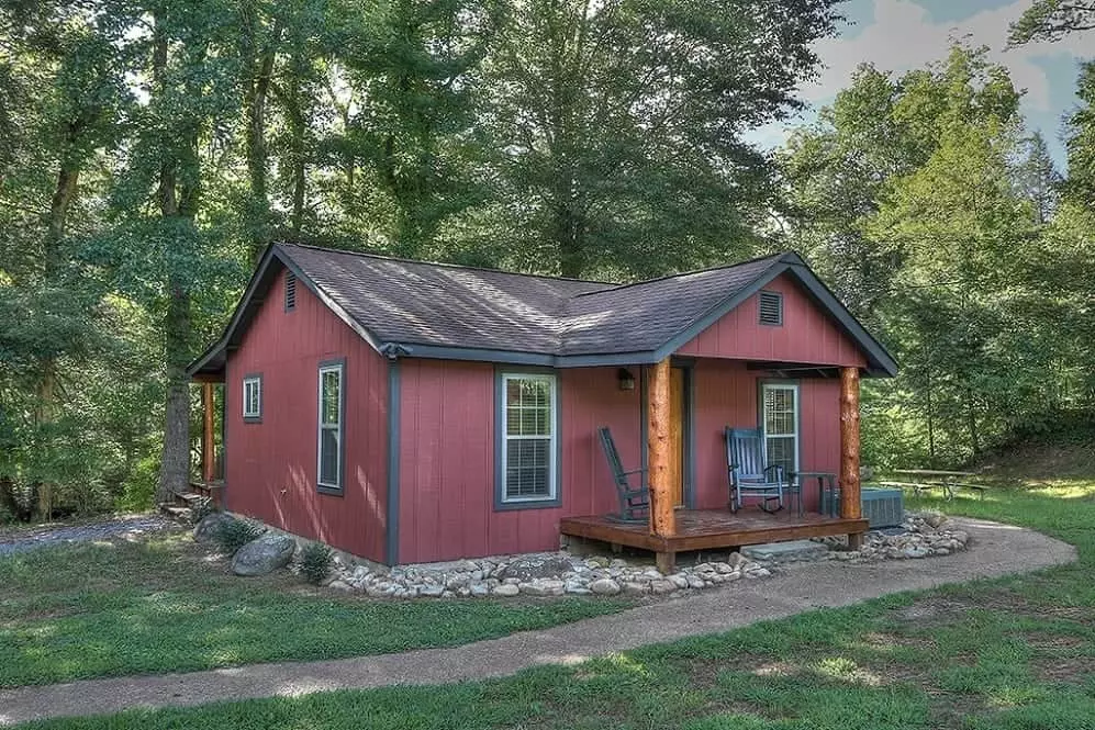 The Flint Rock Cabin in the Great Smoky Mountains.