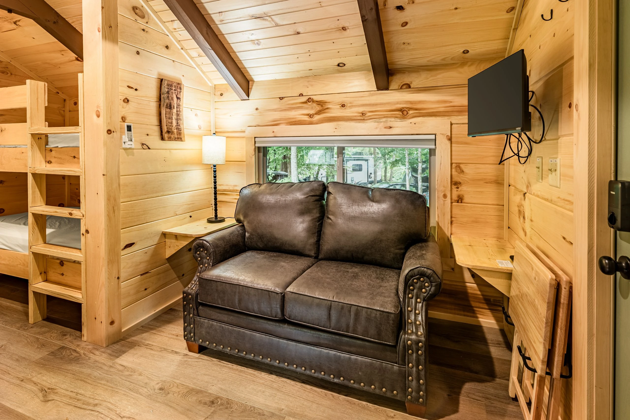 Camping cabin at Greenbrier Campground