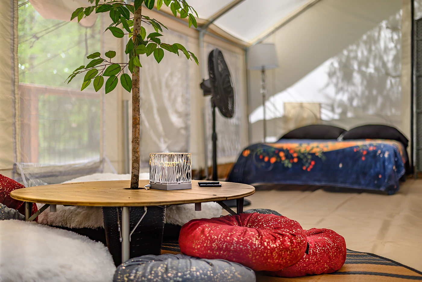 Bell tent at Greenbrier Campground