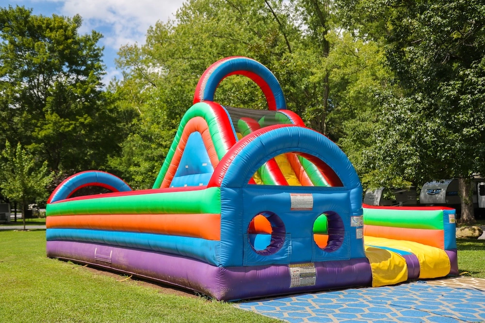 bounce house at Greenbrier Campground