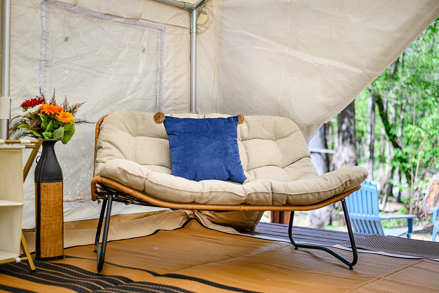 Bell tent at Greenbrier Campground