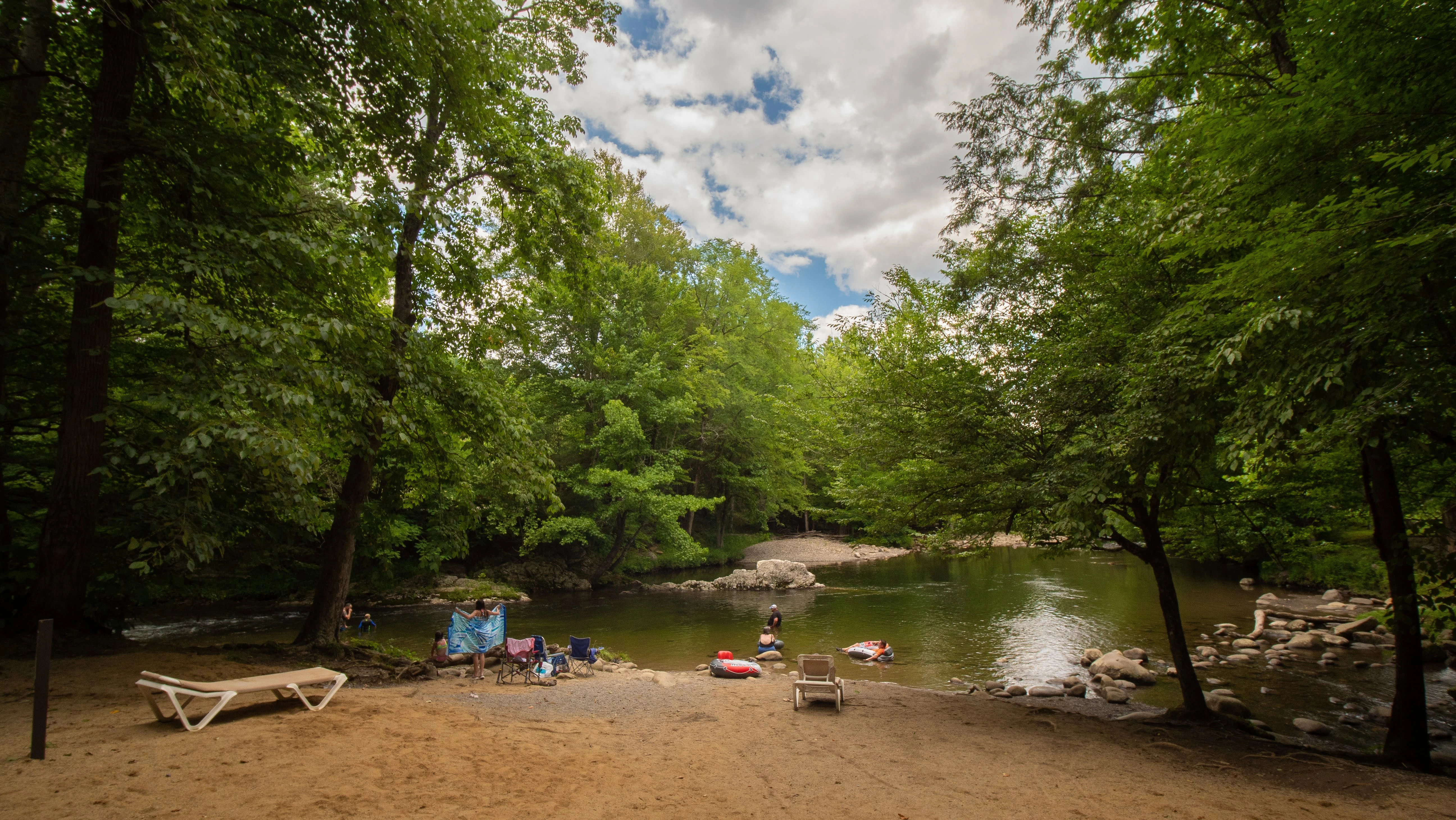 beach and swimming hole