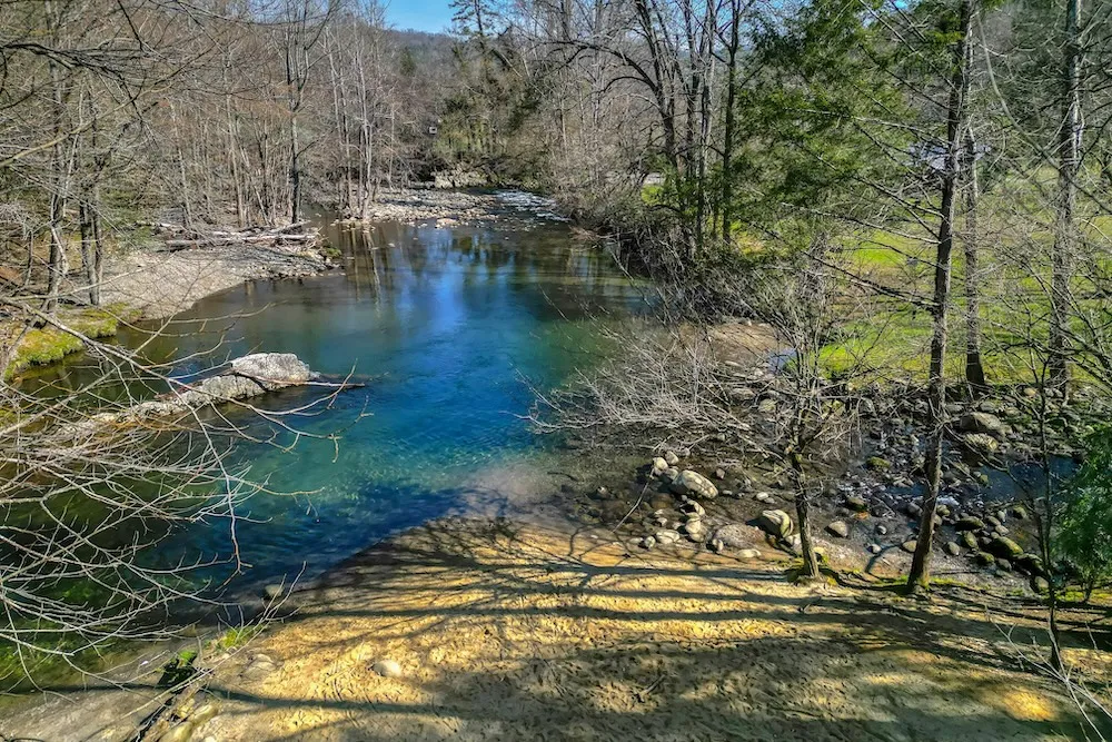 river at Greenbrier Campground
