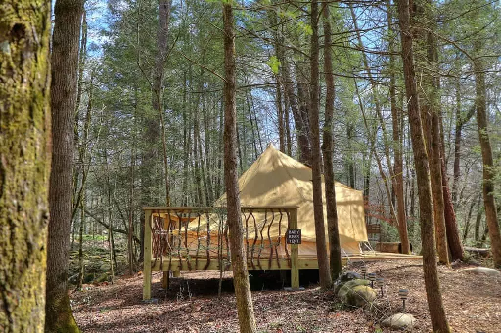 Bell tent at Greenbrier Campground