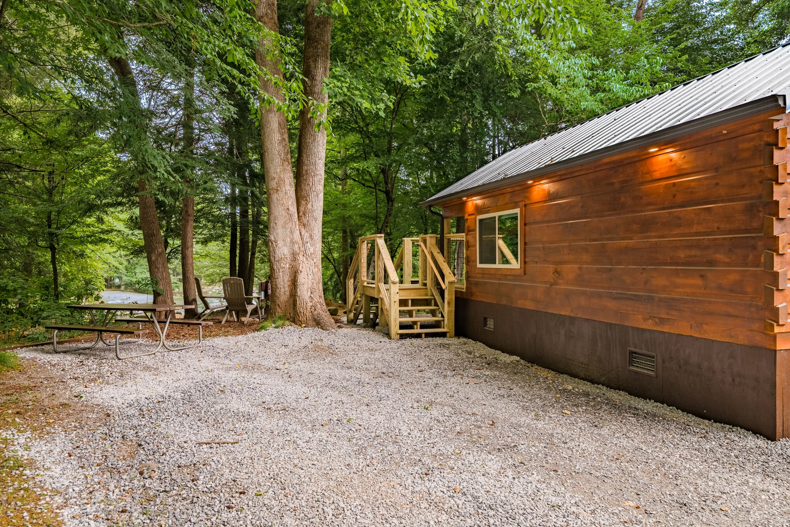 Camping cabin at Greenbrier Campground