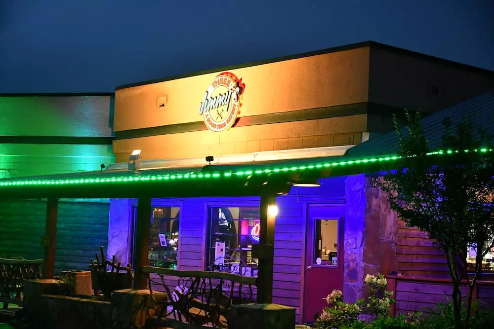 jimmy's smokehouse is one of the top Gatlinburg restaurants near our Smokies campground