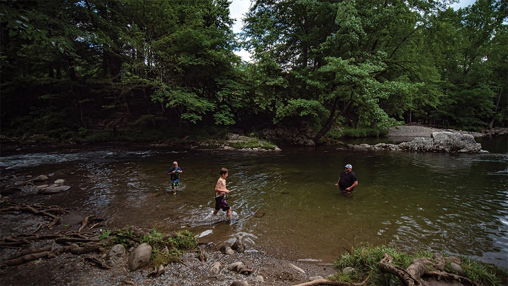 Greenbrier Campground in the Smoky Mountains